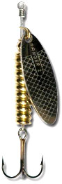 Cucharilla RANGER® Nº 2 de 9,6grs con cuerpo color oro y pala color plata