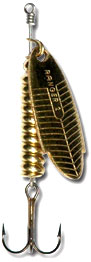 Cucharilla RANGER® Nº 2 R.S. de 9,8grs con cuerpo y pala color oro